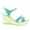 Damensandalen 5006 Lack Grün