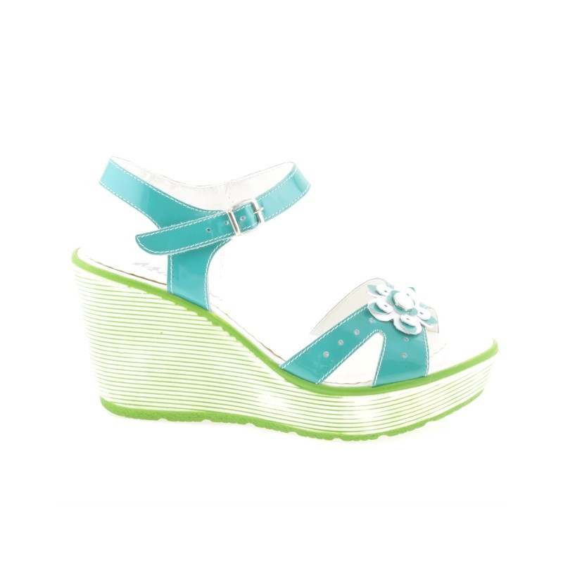 Damensandalen 5006 Lack Grün