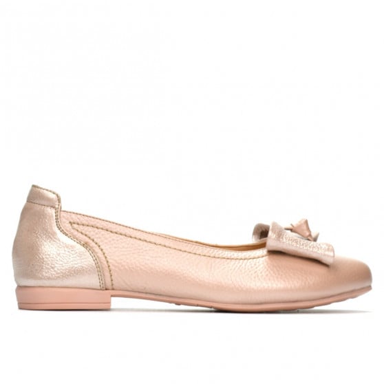 Damen-Ballerinas 6014 Puder Perlmutt kombiniert Damen-Ballerinas 6014 Puder Perlmutt kombiniert