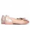 Damen-Ballerinas 6014 Puder Perlmutt kombiniert