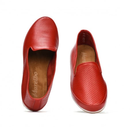 Damen Mokassins 6013 rot