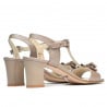 Damen Sandalen 1257 Perlmutt Cappuccino