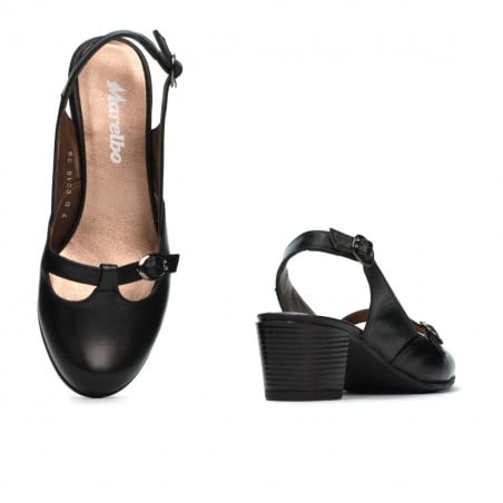 Damensandalen 6016 schwarz