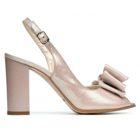 Damensandalen 1256 Puder satiniert