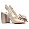 Damensandalen 1256 Puder satiniert