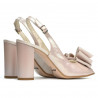 Damensandalen 1256 Puder satiniert