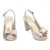 Damensandalen 1256 Puder satiniert