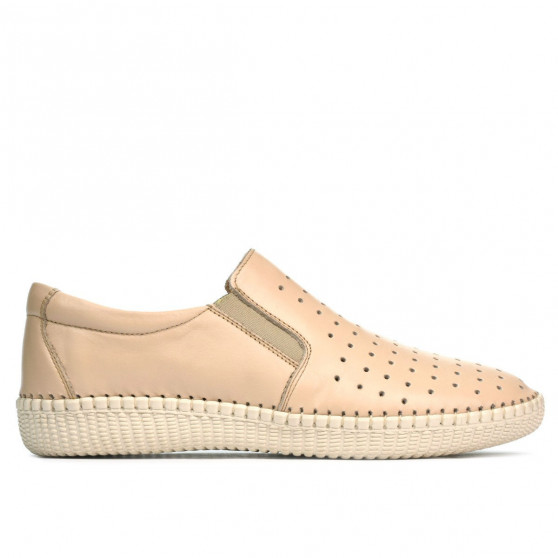 Damen-/Jugendliche Mokassins 689 beige01