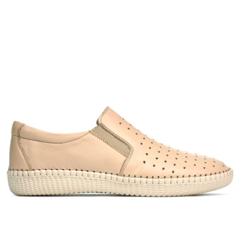 Damen-/Jugendliche Mokassins 689 beige01