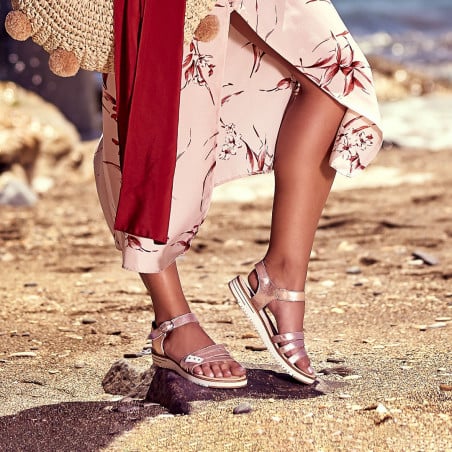 Damensandalen 5067 Gold lifestyle