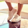 Damen Sport/Freizeitschuhe 6010 Perlmuttweiß kombiniert