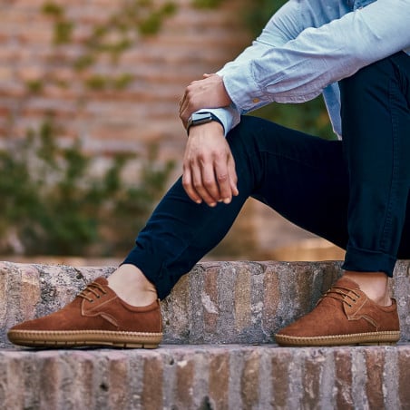 Herrenschuhe aus Wildleder 871 braun