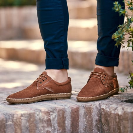 Herrenschuhe aus Wildleder 871 braun