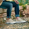 Herrensportschuhe 893sc beige Klettverschluss