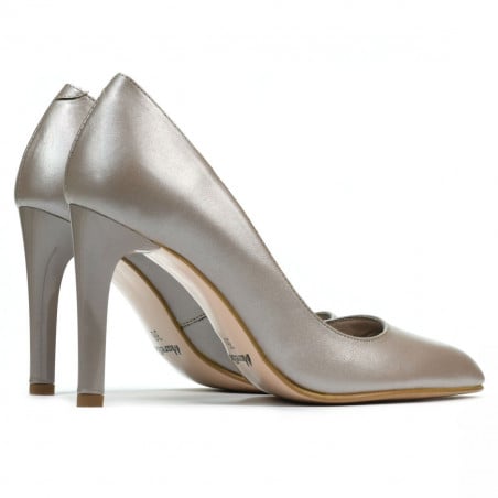 Elegante Damenschuhe 1276 Cappuccino Perlmutt