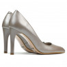 Elegante Damenschuhe 1276 Cappuccino Perlmutt