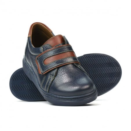 Kinderschuhe 2004 indigo+braun