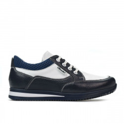 Kinder Schuhe 2001 indigo+weiß