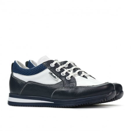 Kinder Schuhe 2001 indigo+weiß