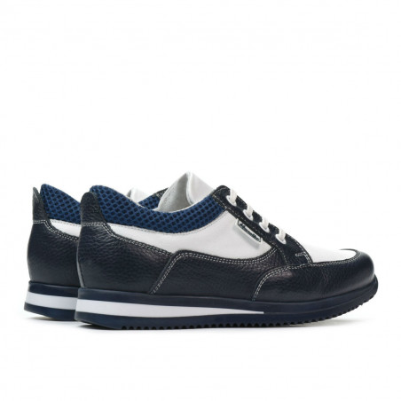 Kinder Schuhe 2001 indigo+weiß