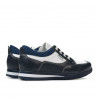 Kinder Schuhe 2001 indigo+weiß