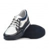 Kinder Schuhe 2001 indigo+weiß