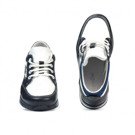 Kinder Schuhe 2001 indigo+weiß