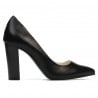 Elegante Damenschuhe 1261 schwarzer Satin