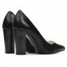 Elegante Damenschuhe 1261 schwarzer Satin