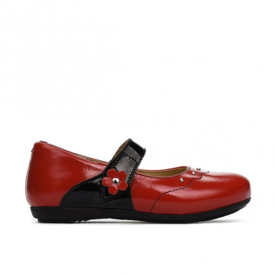 Kleinkinderschuhe 68c kombinierter roter Lack Kleinkinderschuhe 68c kombinierter roter Lack