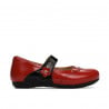 Kleinkinderschuhe 68c kombinierter roter Lack