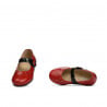 Kleinkinderschuhe 68c kombinierter roter Lack