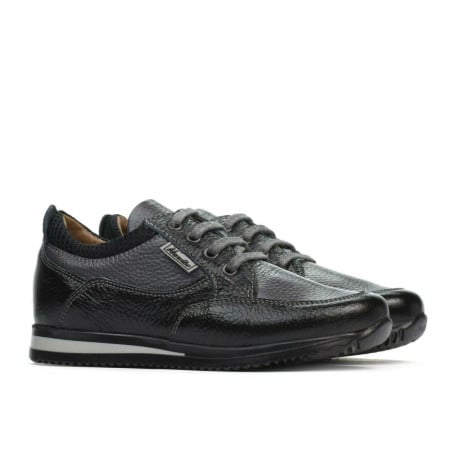 Kinderschuhe 2001 schwarz+grau