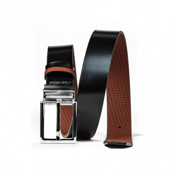 Herrengürtel 36b schwarz+braun geprägt (zweifarbig) Herrengürtel 36b schwarz+braun geprägt (zweifarbig)