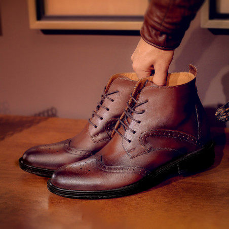 Herrenschuhe 494 a Kaffee lifestyle