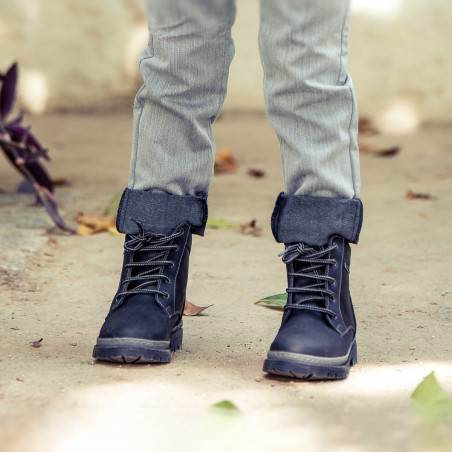 Kindergummistiefel 3007 Indigoblau lifestyle