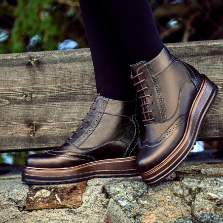 Damenstiefeletten 3332 kupferfarben lifestyle
