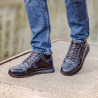 Casual Herrenschuhe 4110 Indigo+Schwarz
