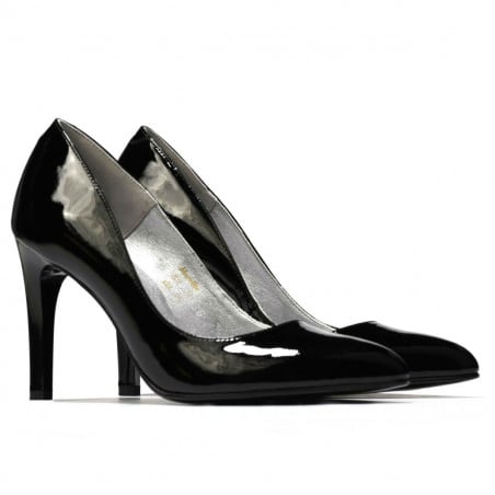 Elegante Damenschuhe 1276 schwarzer Lack