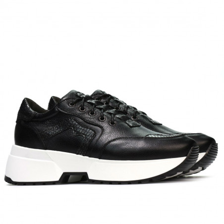 Damen Sneaker 6019 schwarz kombiniert