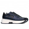 Damen-Sportschuhe 6019 in Perlmutt-Indigo kombiniert