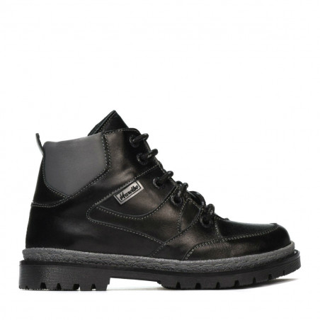 Kinderstiefel 3017 Schwarz+Grau