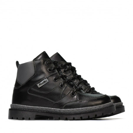 Kinderstiefel 3017 Schwarz+Grau