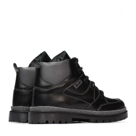 Kinderstiefel 3017 Schwarz+Grau