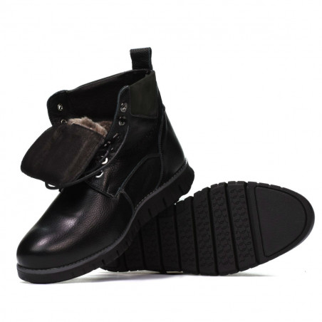Herrenschuhe 4108 schwarz+grau