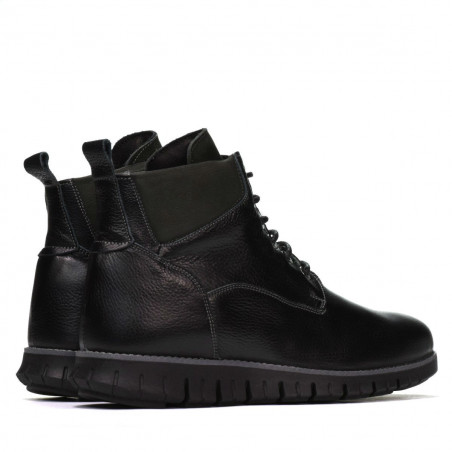Herrenschuhe 4108 schwarz+grau