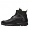 Herrenschuhe 4108 schwarz+grau