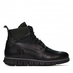 Herrenschuhe 4108 schwarz+grau
