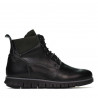 Herrenschuhe 4108 schwarz+grau