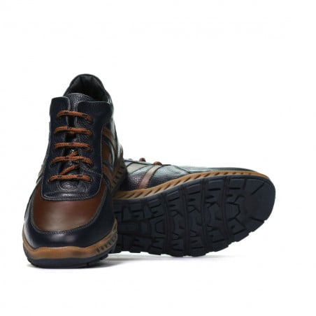 Herrenstiefel 4120 indigo+braun